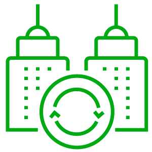 Build more with less icon